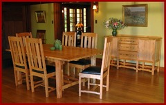 Shown with matching dining table and chairs. 